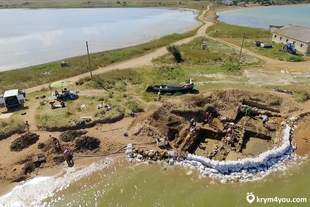 Occupants will continue illegal excavations of the ancient Greek city of Acre in Crimea