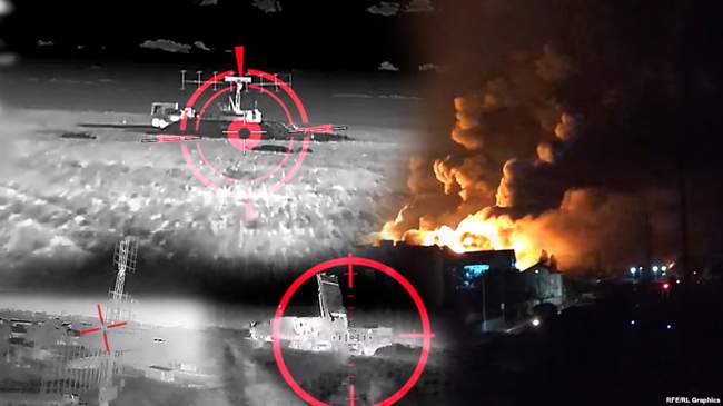 Удари по об'єктах рф у Криму. КОЛАЖ: Крим.Реалії