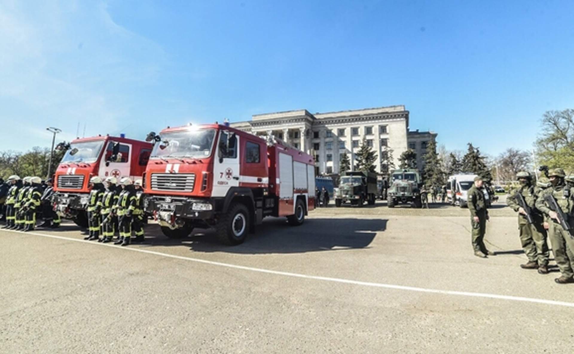 Как в Одессе прошел строевой смотр в преддверии мая