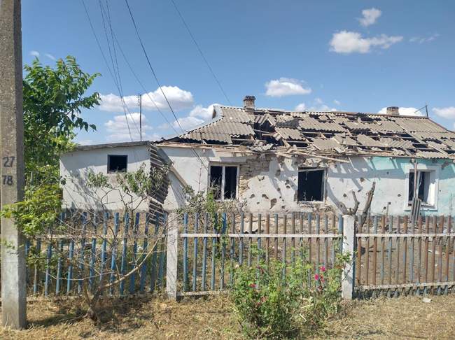Дом в Новокаирах. Фото: Херсонская ОВА