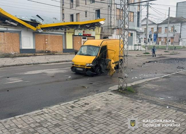 Обстріл Херсонщини. ФОТО: Поліція Херсонської області