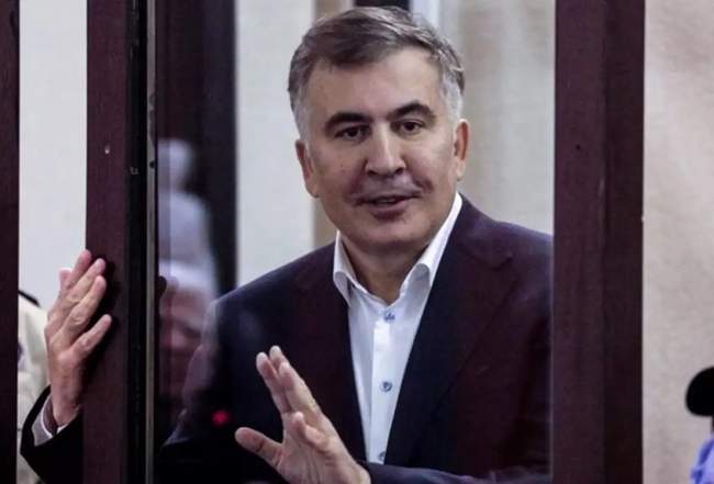Saakashvili in court. PHOTO: Mtawari