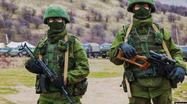 Військові  рф у Криму. ФОТО: ua.krymr.com