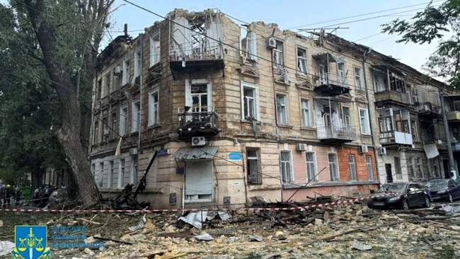 The consequences of the attack. PHOTO: oda.od.gov.ua