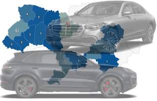 Кожна 11 елітна автівка, придбана в Україні з початку року, поїхала в Одесу