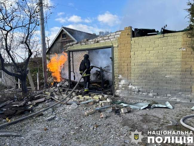 Consequences of the shelling / Photo: Kherson regional police