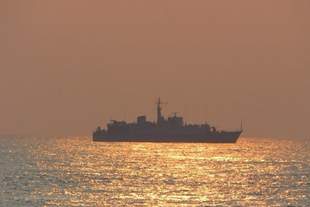 Ukrainian military personnel are conducting mine-countermeasures operations during the Sea Breeze exercises