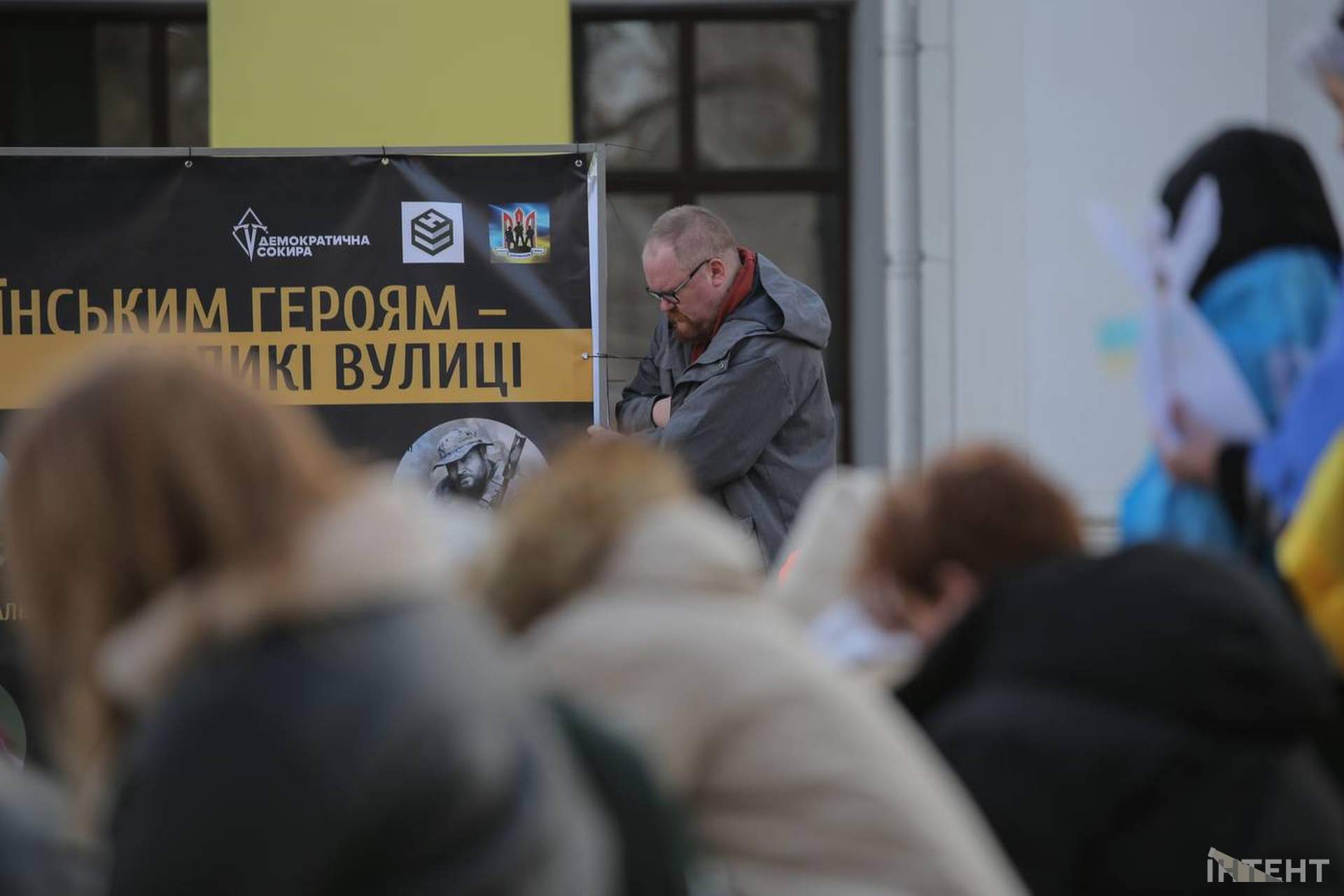 У другу річницю вторгнення одесити вийшли на 26 щосуботню акцію перед мерією