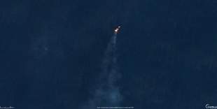 У побережья Одесской области усиливается горение газа