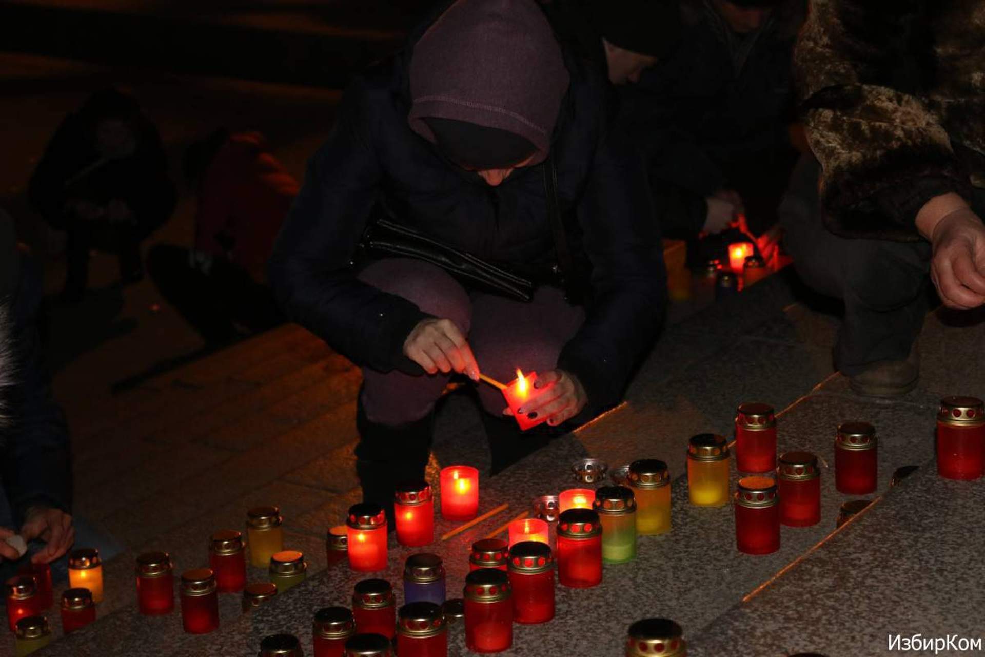 «Пылающая память одесситов» на Потемкинской лестнице