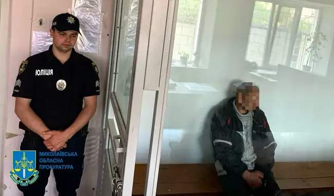Зловмисник. ФОТО: Миколаївська обласна прокуратура