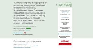 На капремонт частини водопроводу Чорнобаївки на Херсонщині витратять понад 11 мільйонів