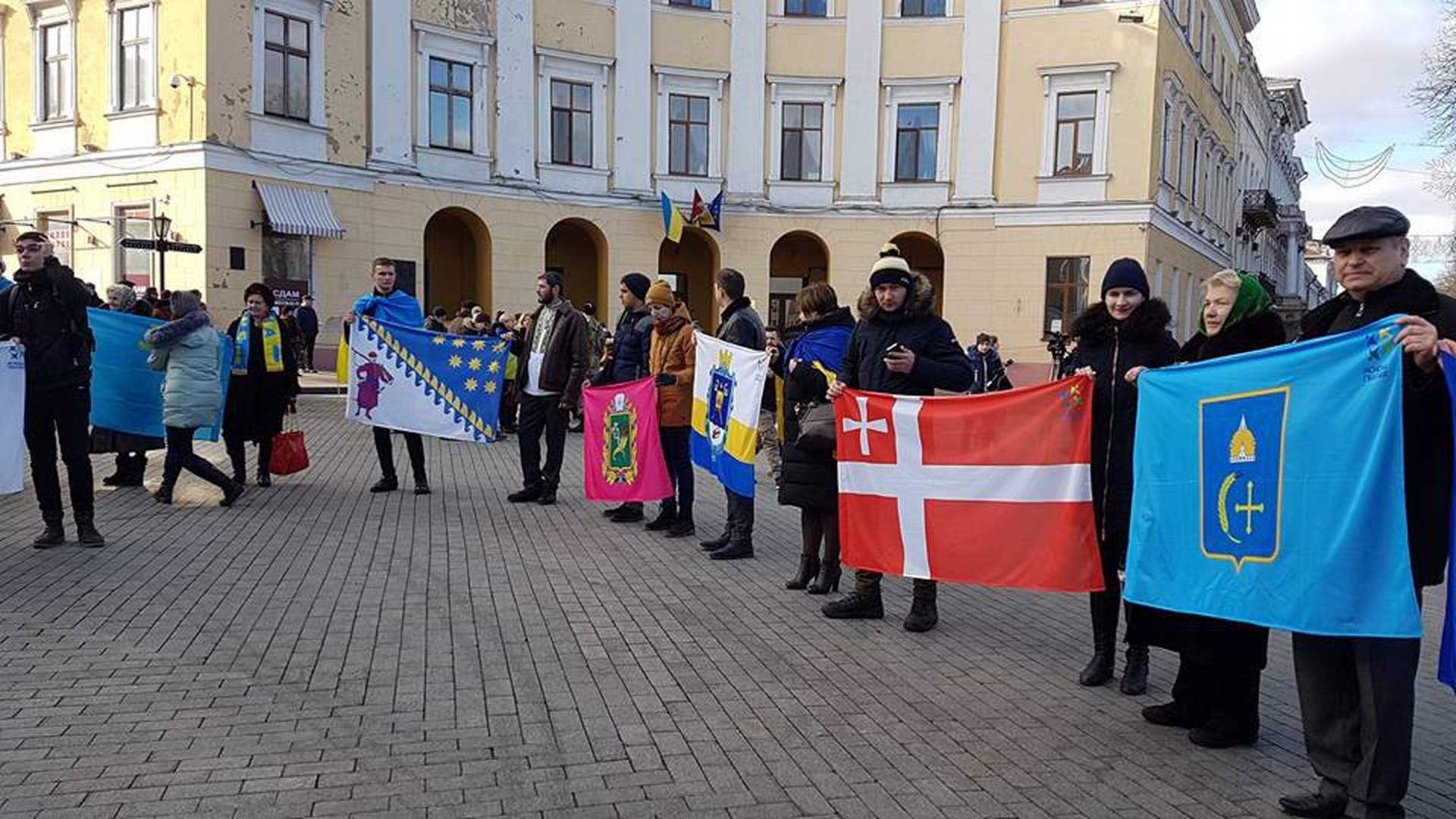 В Одессе отметили День соборности Украины