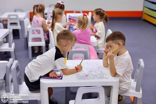 Діти в садку. ФОТО: Миколаївська ОВА