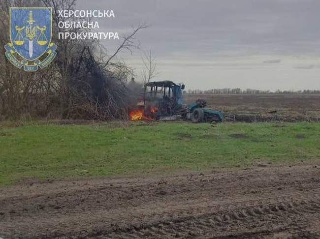 На Херсонщині на російській вибухівці підірвався аграрій. Фото: прокуратура Херсонської області