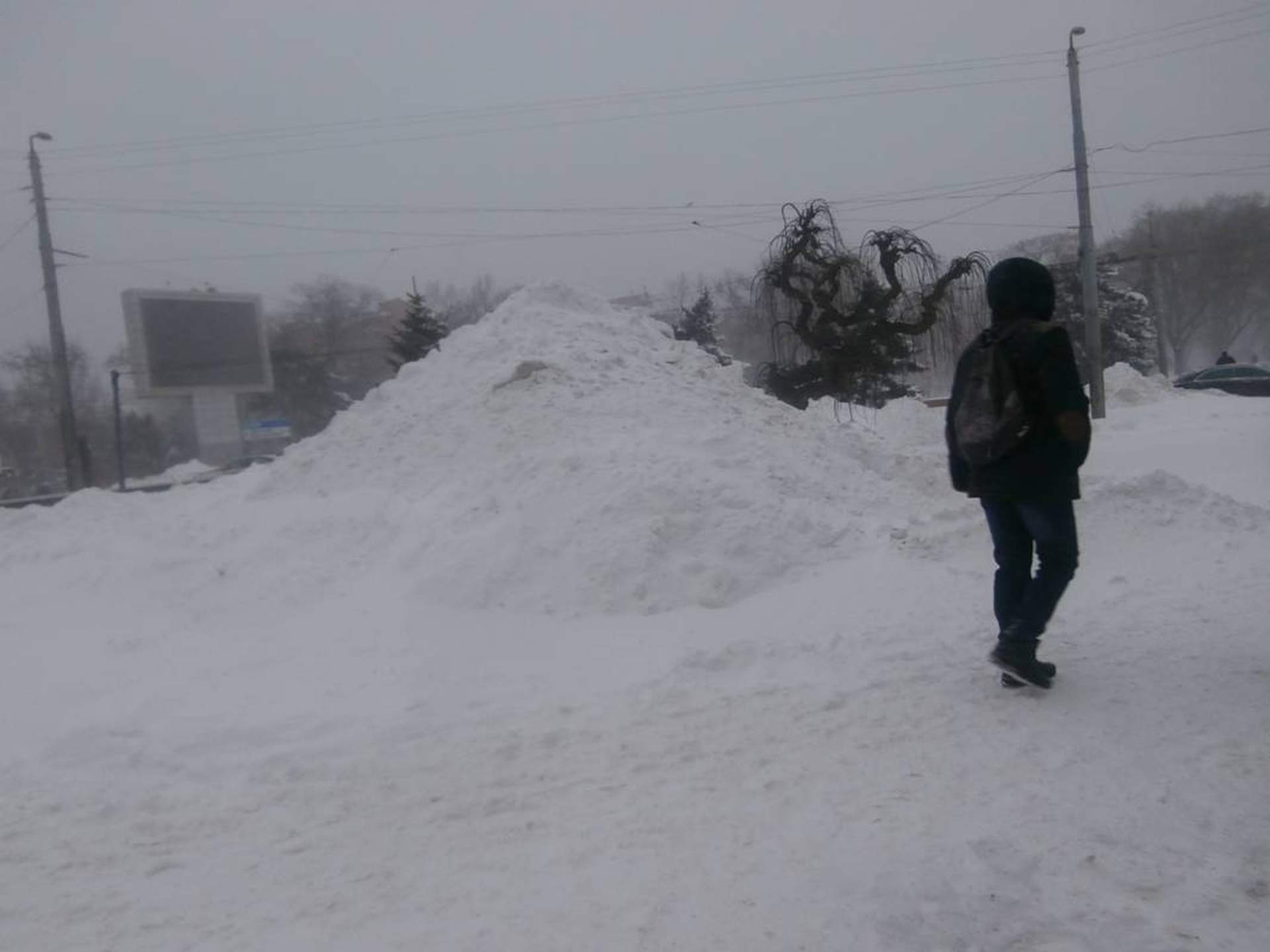 Снегопад в Одессе: январь 2016