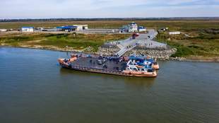 The Orlivka-Isakcha ferry crossing has resumed operation - in test mode for now