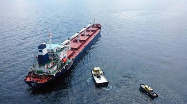 Turkish ship suffers from Russian strike on the high seas