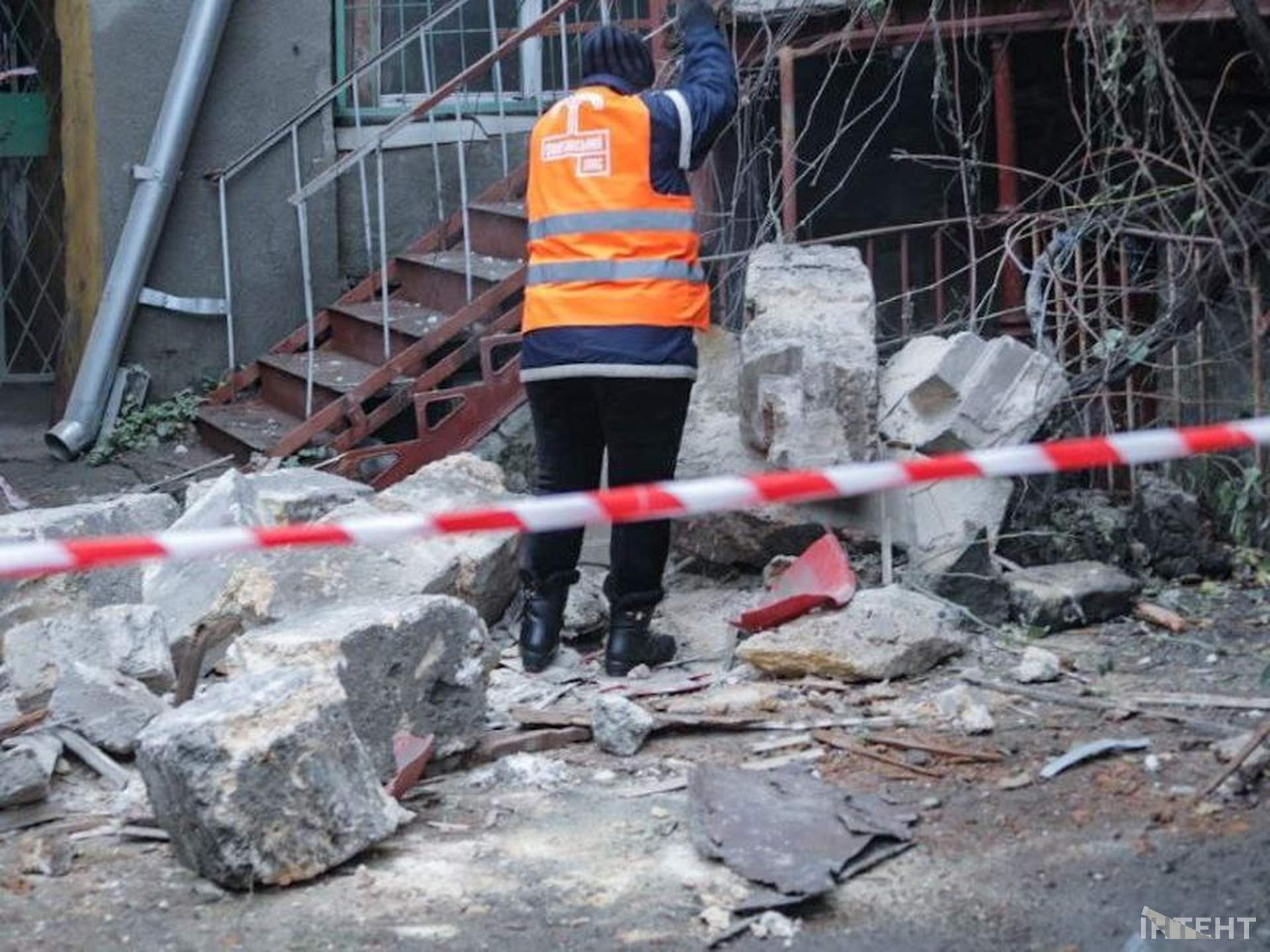 В центрі Одеси стався обвал будівлі