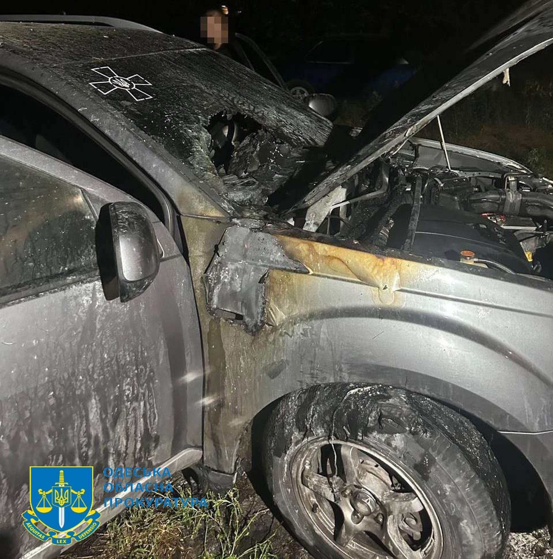 У прокуратурі розкрили, хто був серед підпалювачів авто ЗСУ, яких затримали на Одещині