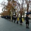 У чорному та з парасолями: в Одесі пройшла акція проти торгівлі людьми