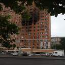 Наслідки влучання дрону в багатоповерхівку в Одесі у світлинах Інтента