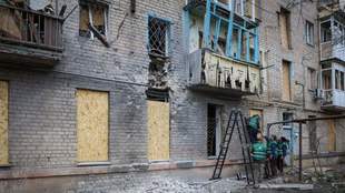 Enemy troops attack humanitarian aid building in Kherson region