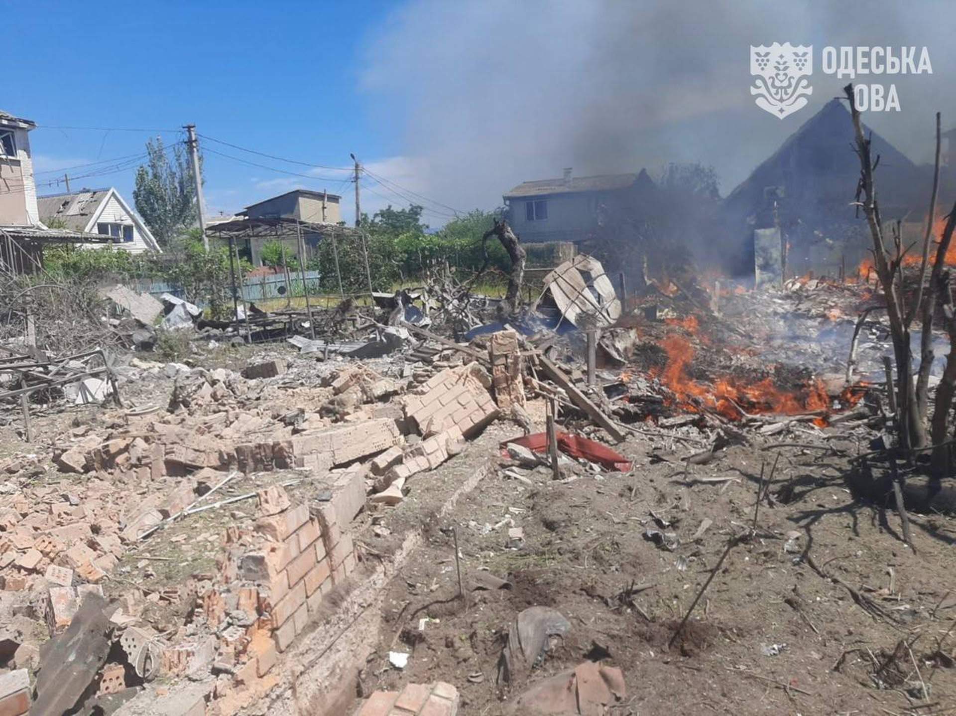 Ракета пошкодила шість приватних будинків на Одещині