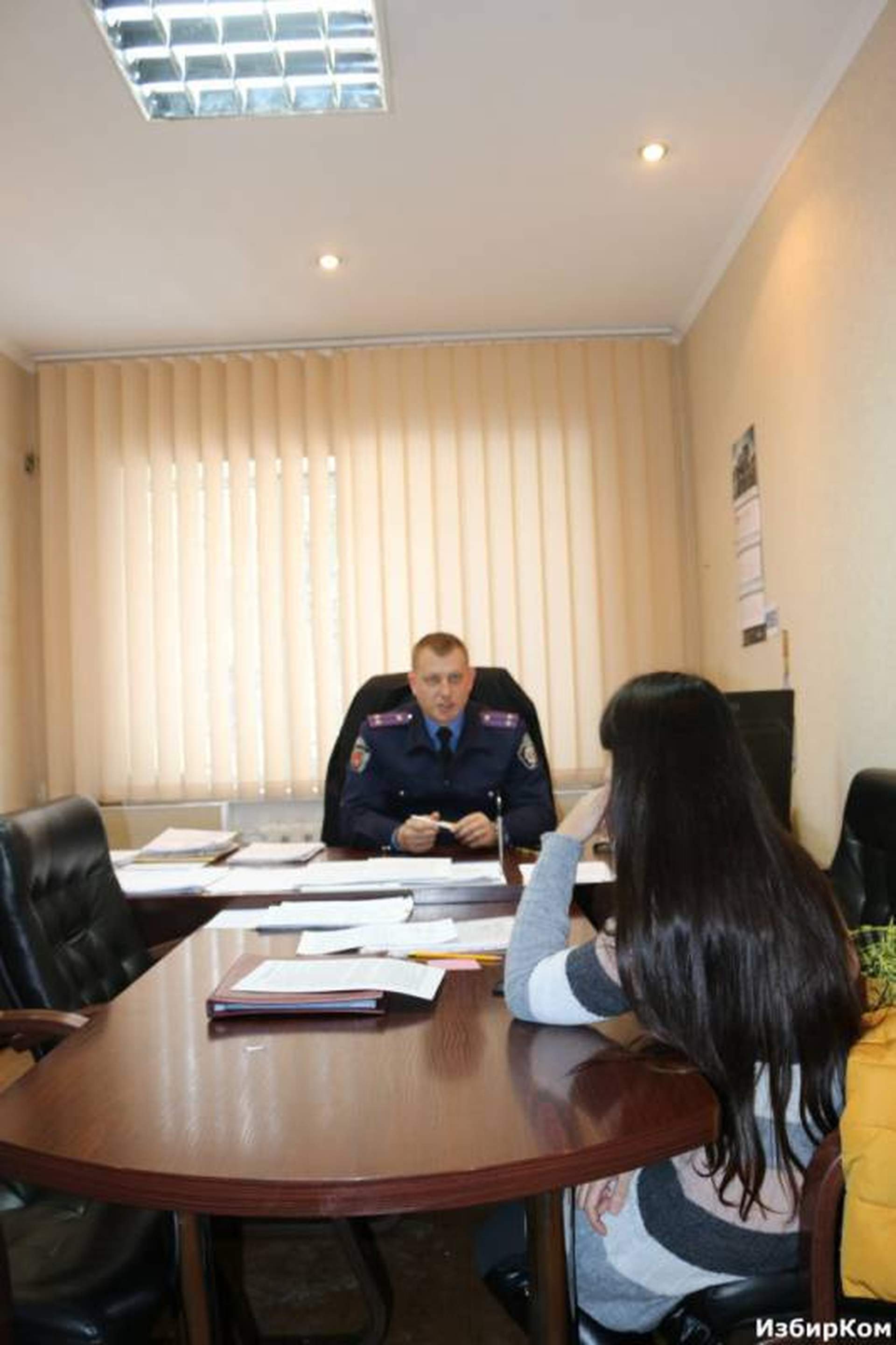 Кабинет начальника ГАИ Александра Одижного