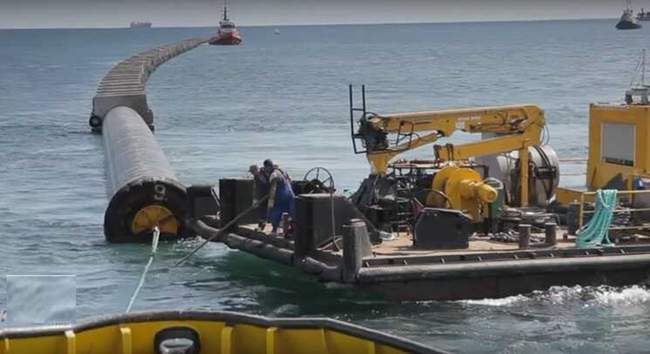 Будівництво Глибоководного випуску. ФОТО: Інкор