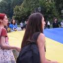 В Одесі на восьмий день протесту розгорнули 12-метровий прапор