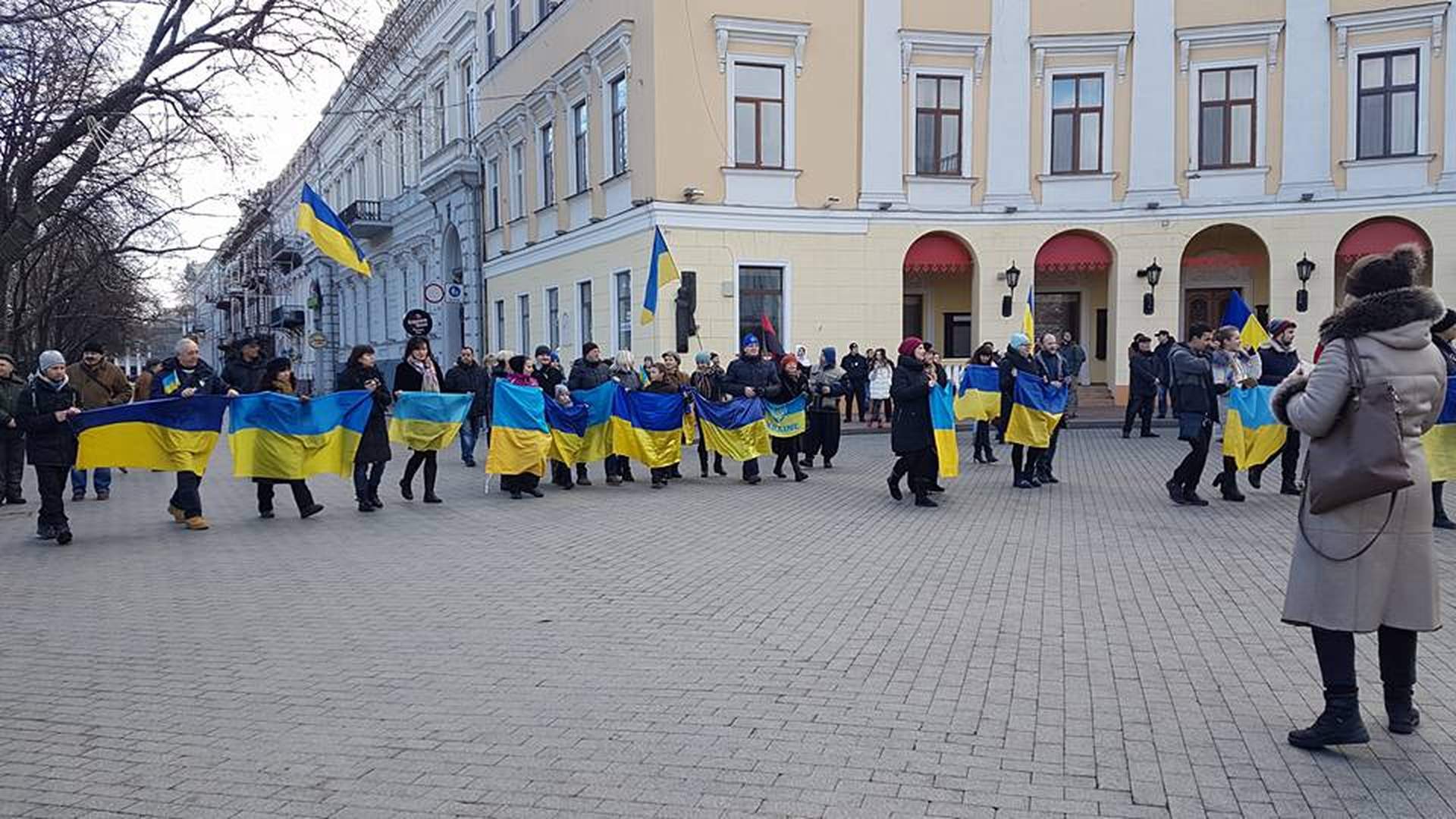 В Одессе отметили День соборности Украины