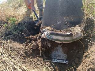 На Херсонщині вибухотехніки виявили та знешкодили російську ракету