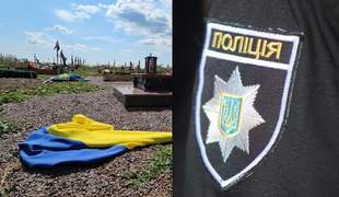 В Одесской области неизвестные надругались над могилами погибших военных