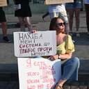 В Одесі в четвертий день протесту через відставку Федорова роздають наколоті апельсини