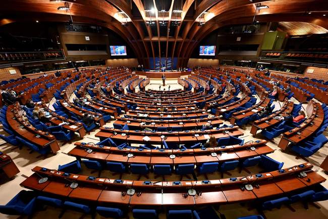 PACE plenary session on April 26, 2022. PHOTO: Mustafa Yalcin