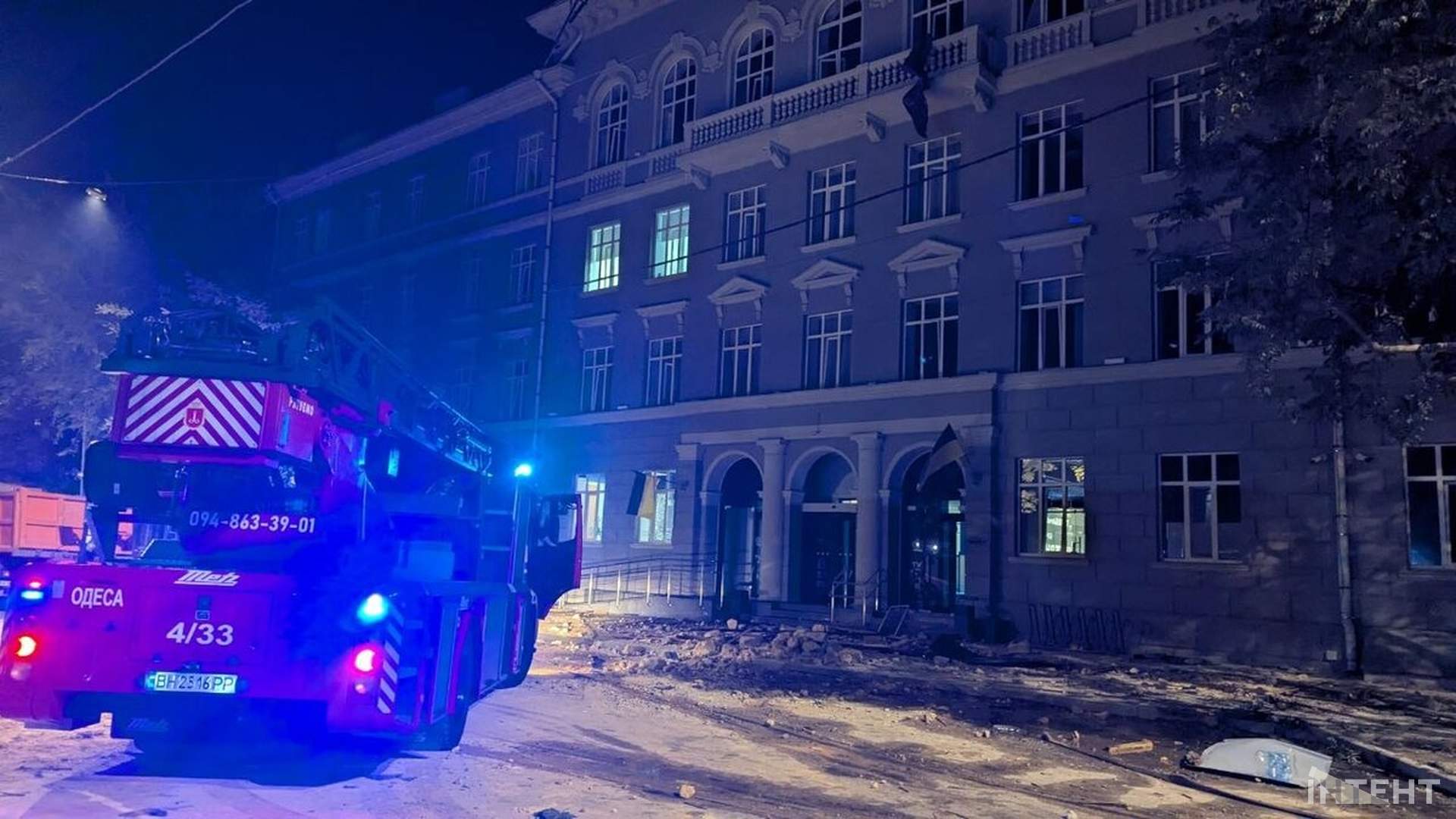Ворог обстріляв технологічний комплекс TENET в Одесі