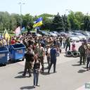Сессия областного совета: шины, камуфляж и фото на память