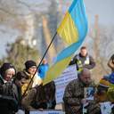 У другу річницю вторгнення одесити вийшли на 26 щосуботню акцію перед мерією