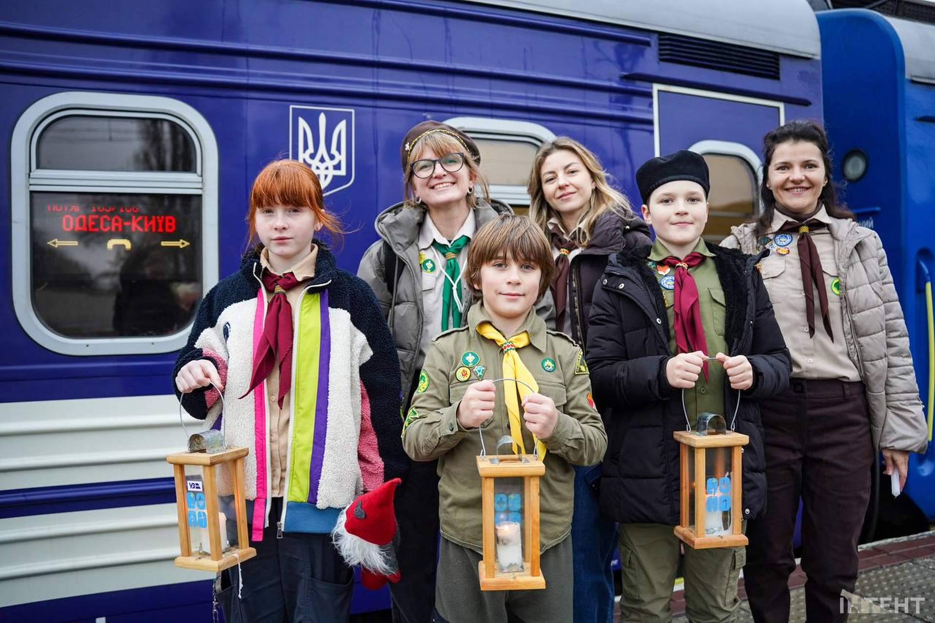 Потяг з Вифлеємським вогнем миру прийшов до Одеси