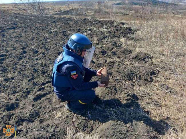 На Одещині виявили снаряд часів Другої світової війни