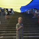 Родичі полонених розгорнули в Одесі 100-метровий прапор до Дня Конституції