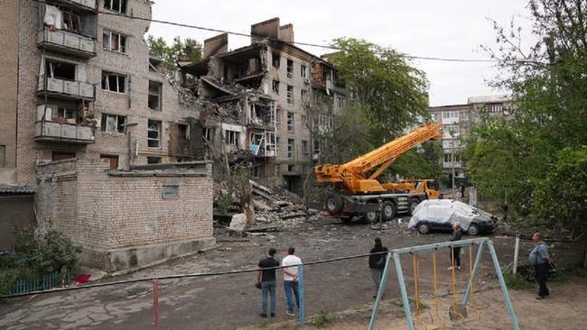 Демонтаж в Николаеве. ФОТО: Суспільне