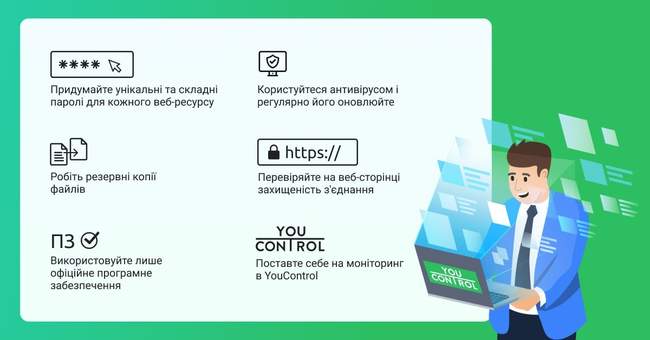 Поради YouControl щодо цифрової гігієни в умовах кібератак та маніпуляцій