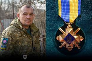 Zelensky awards Odesa terrorist defense brigade soldier for fighting in Krynky