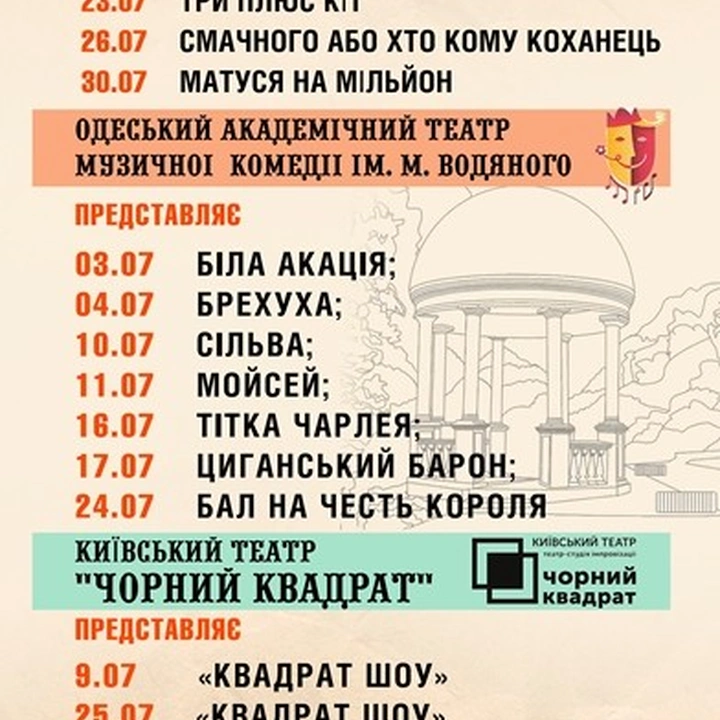 Відкриття театральної сцени в Літньому театрі