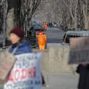 У другу річницю вторгнення одесити вийшли на 26 щосуботню акцію перед мерією