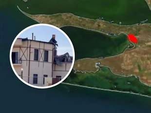 На Кінбурнській косі ЗСУ знищили "дачу Меладзе", де жили окупанти