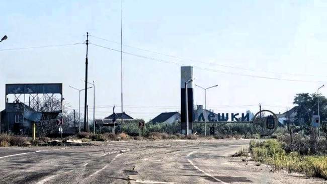 Окуповані Олешки. ФОТО: Дмитро Лубінець/Facebook