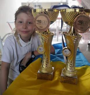 Восьмирічний одесит став подвійним чемпіоном Європи з шахів